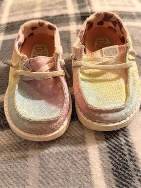 Hey Dude Kids Pastel Tie-Dye Slip-On Sneakers
